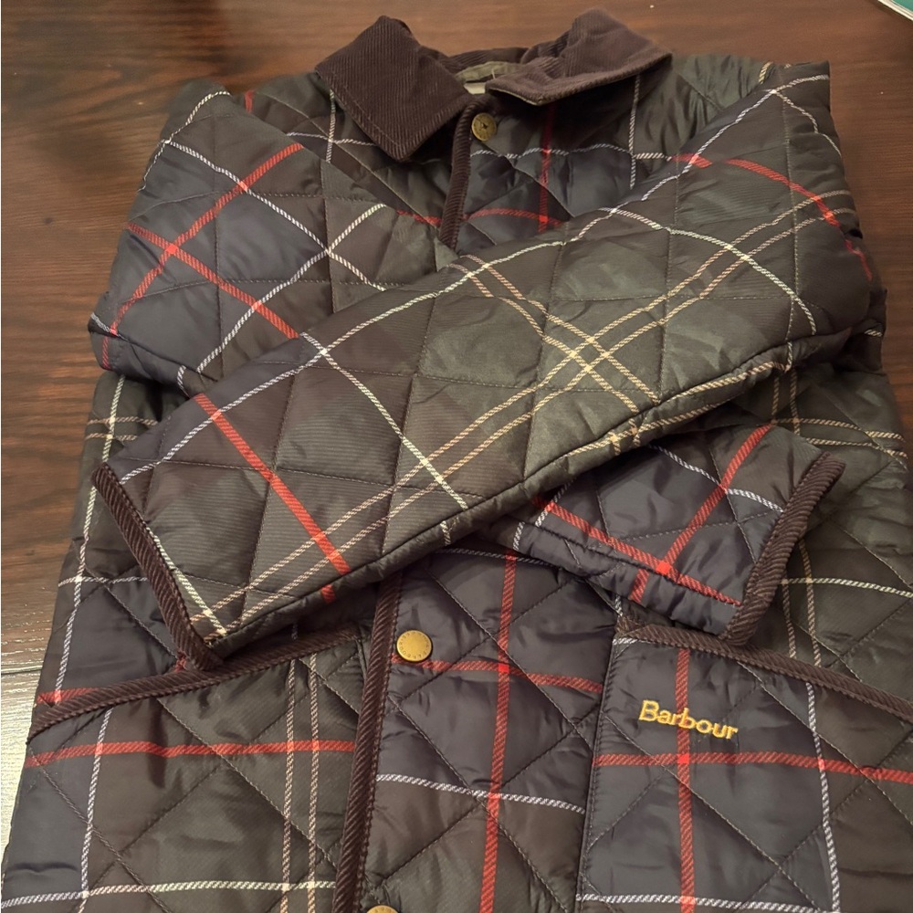 Barbour boys quilted jacket NWT